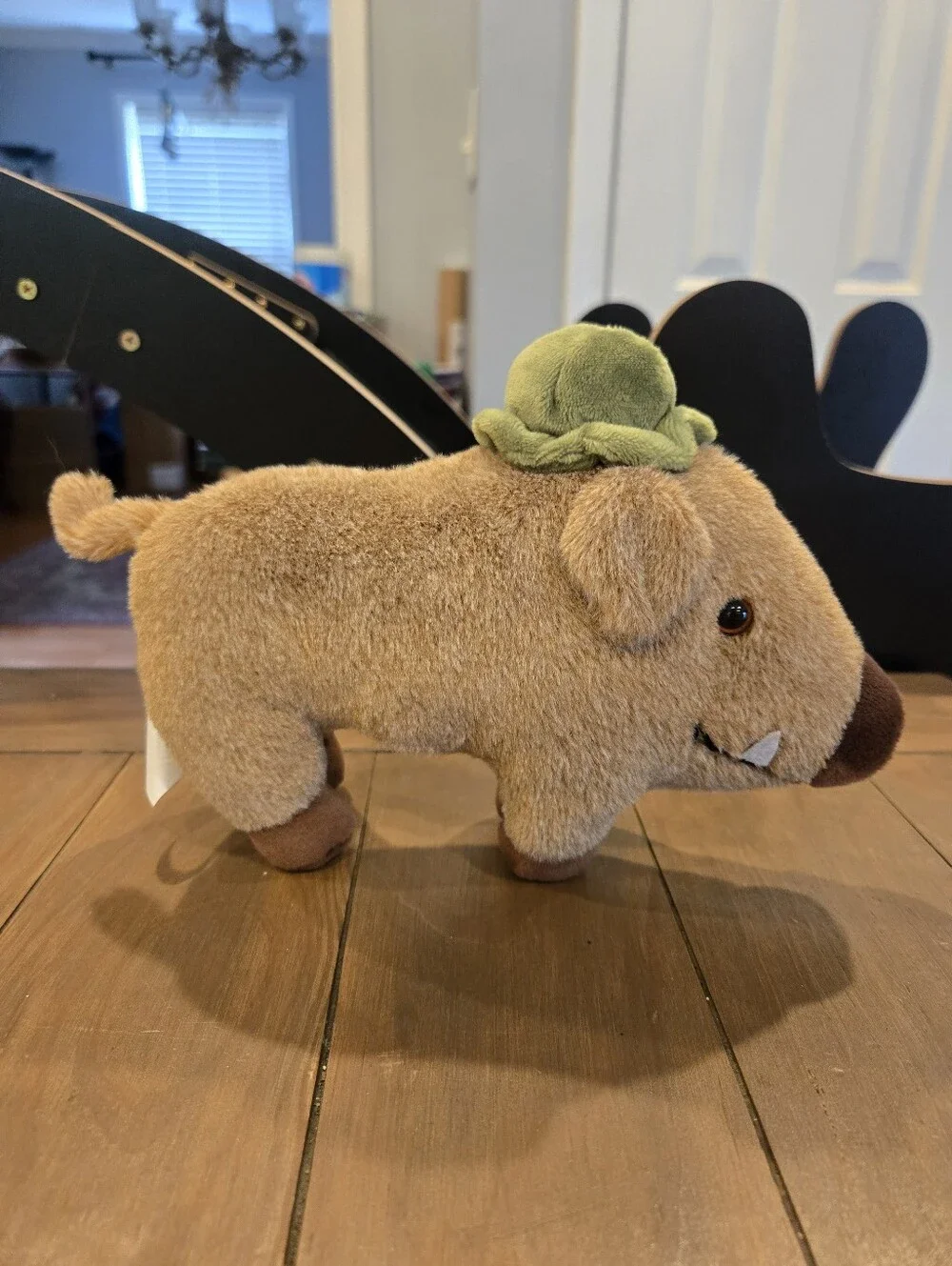 Animal Pros Warthog Wild Boar Plush Stuffed Animal Green Hat